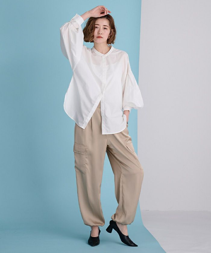 累計販売数1万枚突破！】ボリューム袖ブラウス【メール便可／100  