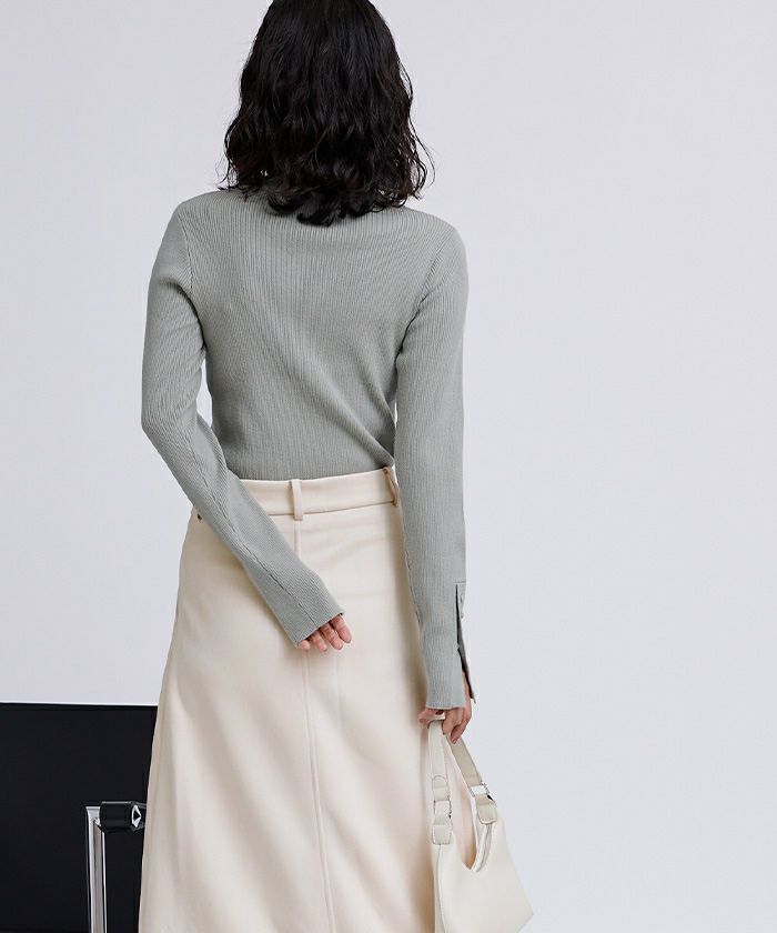 フェイクスエードマキシ丈タックスカート | ur's（ユアーズ）