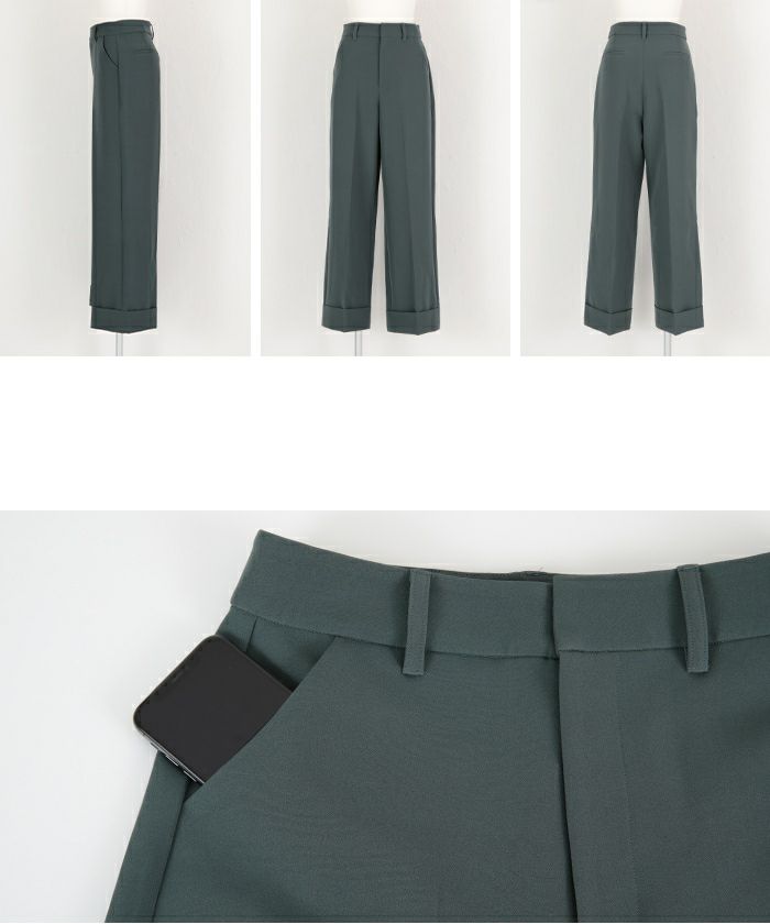 パンツ yuyu514 ヘムダブルワイドパンツ | ur's（ユアーズ）