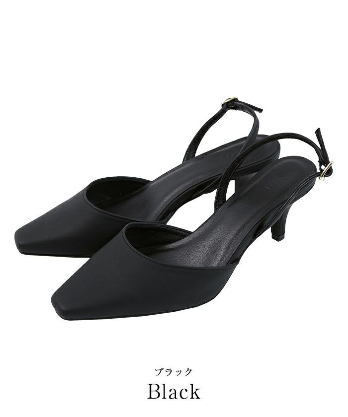 Kalina] スクエアトゥ スリングバック サンダル – VIVAIA JAPAN
