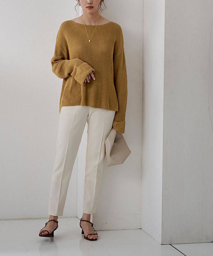 オーバーサイズボートネックニット | ur's（ユアーズ）