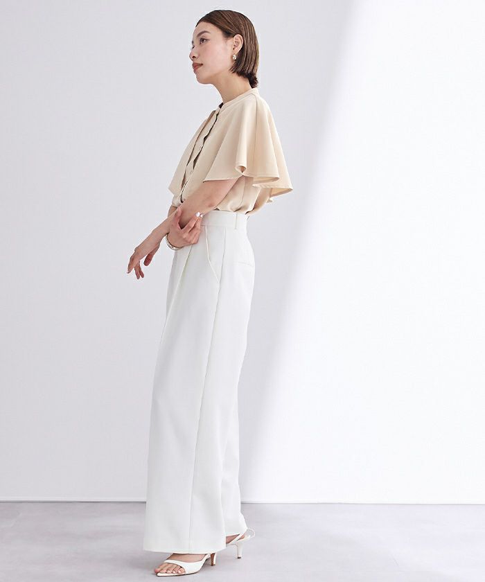 バンドカラーケープブラウス | ur's（ユアーズ）