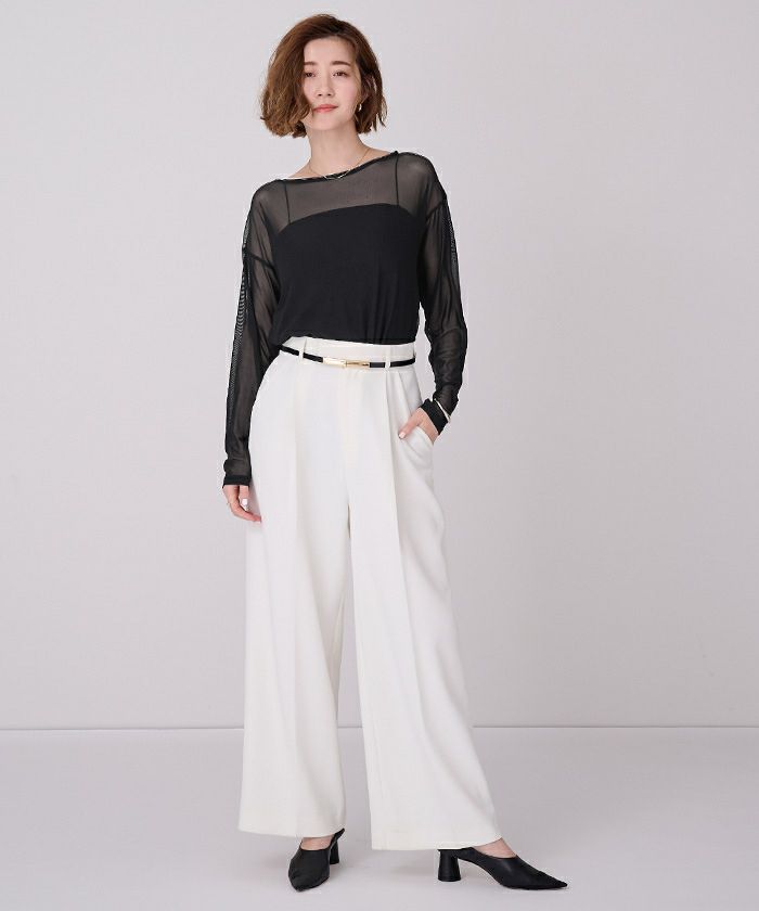 シアーボートネックプルオーバー【メール便可／50】 | ur's（ユアーズ）