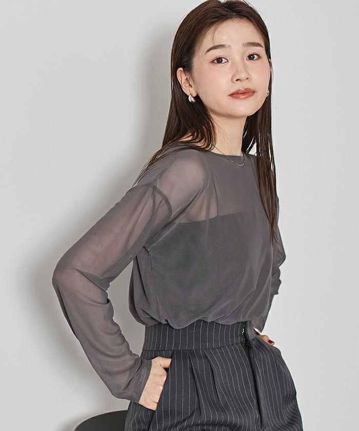 シアーボートネックプルオーバー【メール便可／50】 | ur's（ユアーズ）