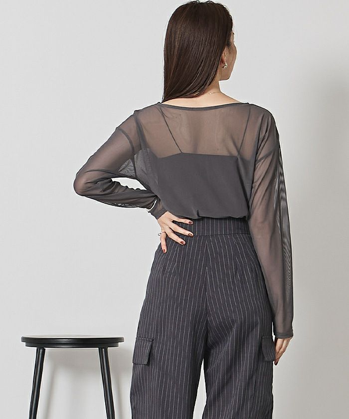 シアーボートネックプルオーバー【メール便可／50】 | ur's（ユアーズ）