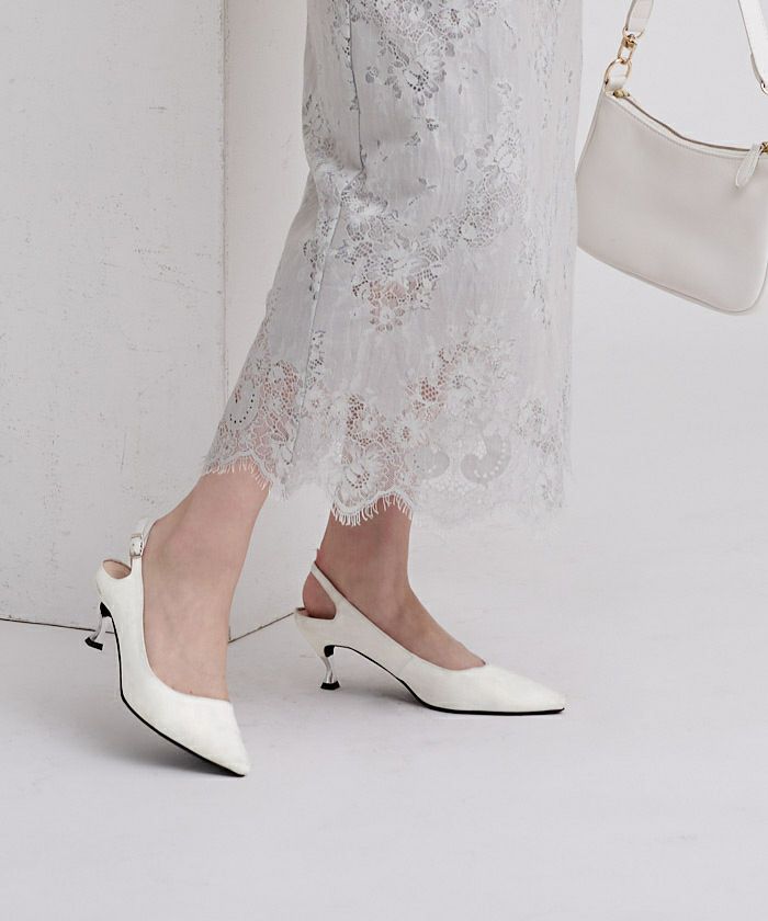 メタルポイントスリングバックパンプス(パンプス)｜SHOES