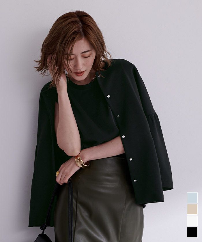 ダンボールギャザースリーブブルゾン | ur 