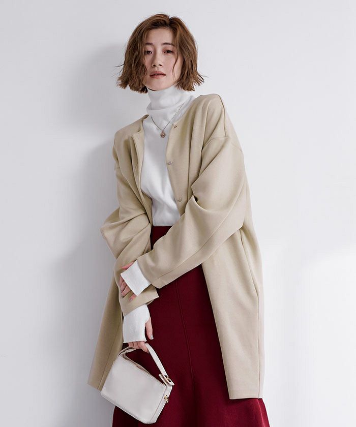 ダンボールノーカラーコクーンコート | ur 