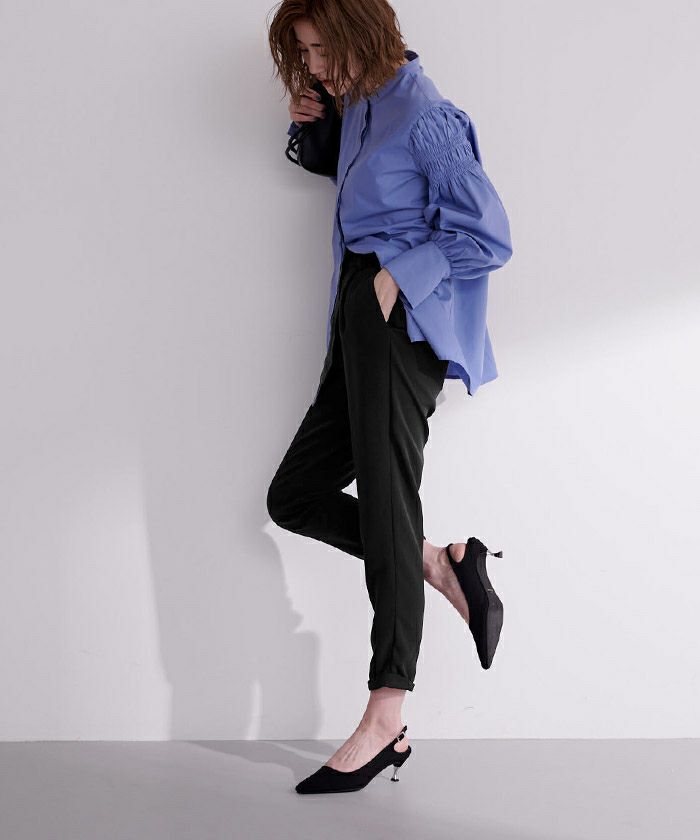 OUR テーパードパンツ テーパードパンツ レディース ボトムス 春夏 センタープレス