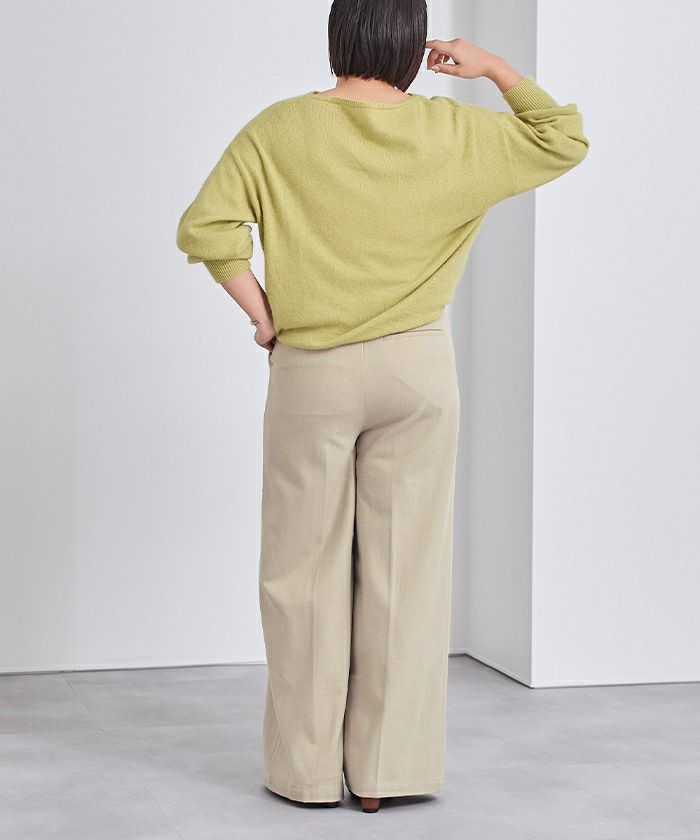 ウールブレンドワンタックワイドパンツ | ur's（ユアーズ）