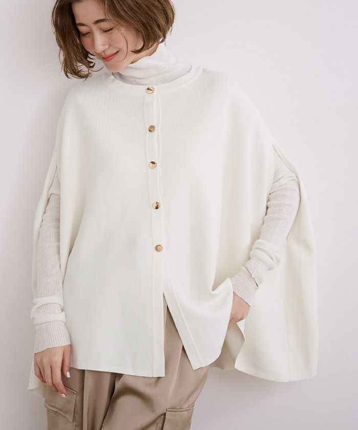 ウールブレンドハイネックリブニット【メール便可／100】 | ur's