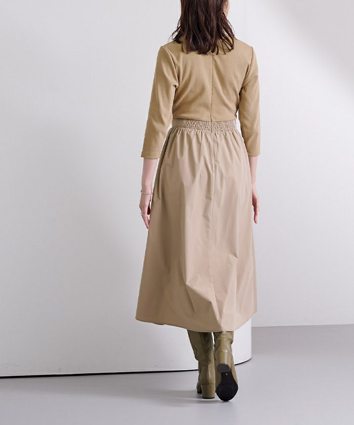 テレコリブドッキングフレアワンピース | ur's（ユアーズ）