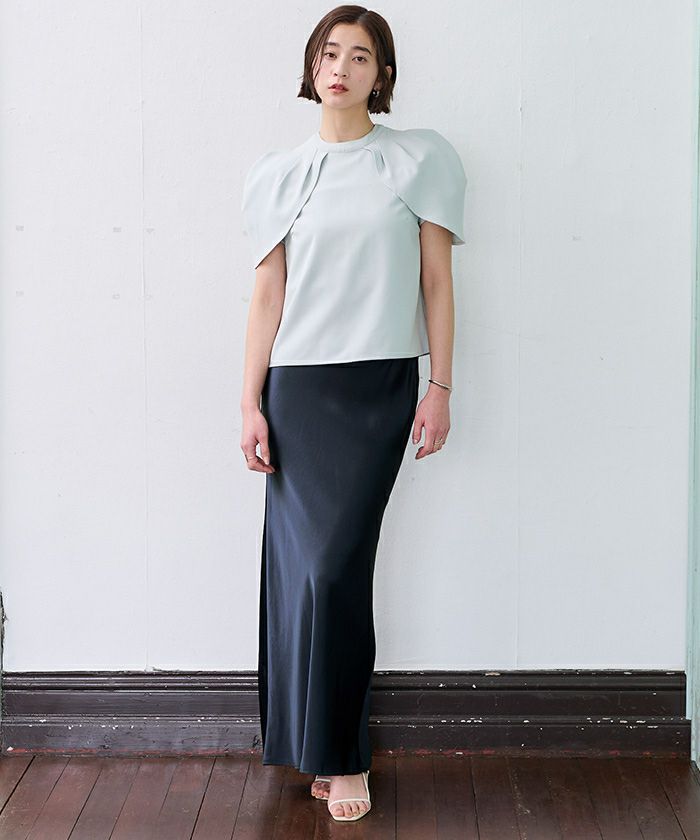 累計販売数1万枚突破！】サテンマーメイドマキシスカート【メール便可  