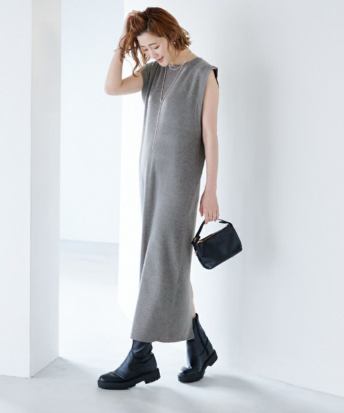 ディープアームホールIラインニットワンピース | ur's（ユアーズ）