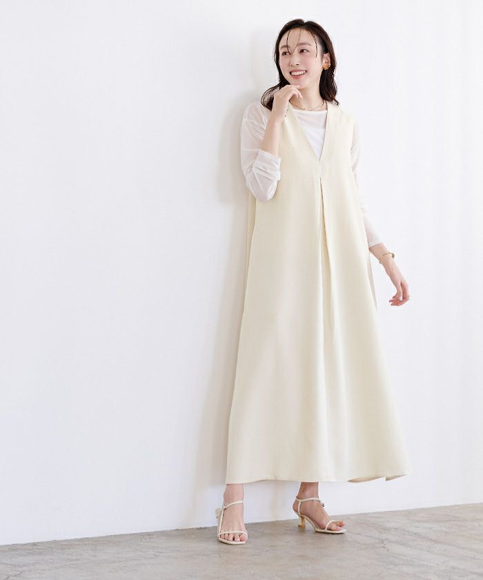 NOLLEY'S（ノーリーズ）の「リネンライクタックワンピース