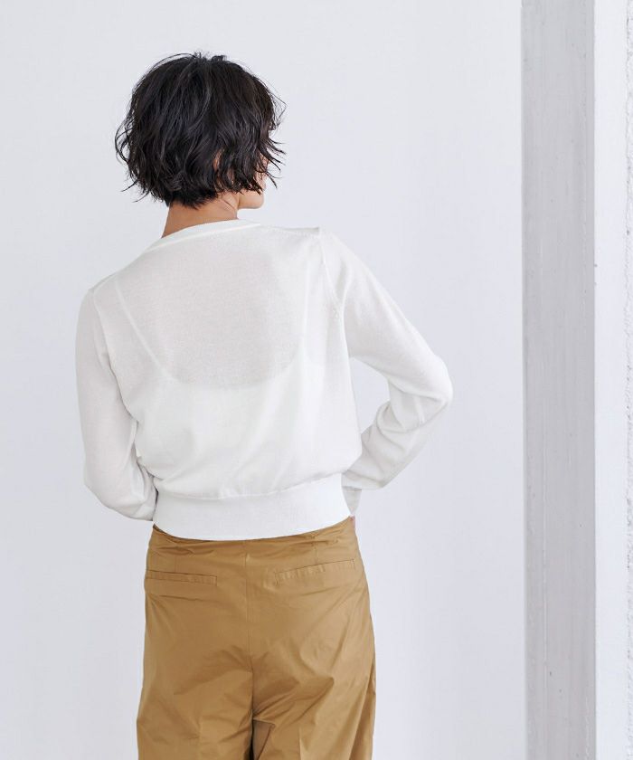 Urig◇カーディガン(薄手)/1/コットン/BLK/UM-CDLS01-223