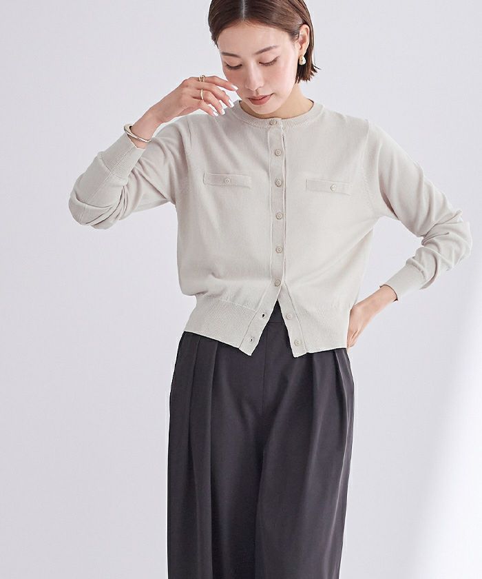 UVケアコンパクトベーシックニットカーディガン【メール便可／80