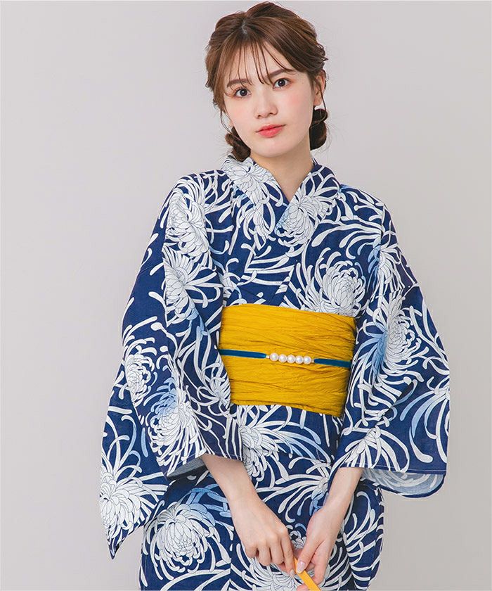 単品]綿麻生地はんなり乱菊柄浴衣 | ur's（ユアーズ）