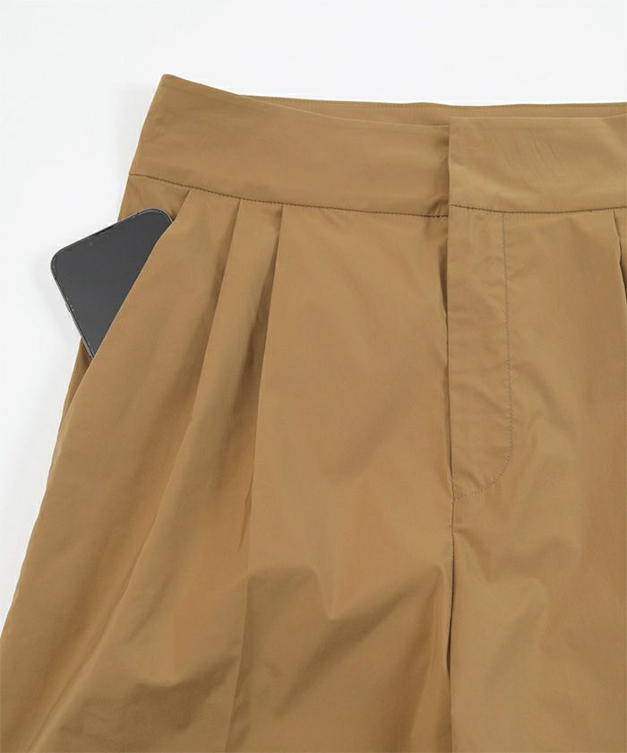 撥水ツータックワイドパンツ【メール便可／100】 | ur's（ユアーズ）