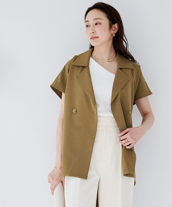 トレンチデザインジレ/ブラウス | ur's（ユアーズ）