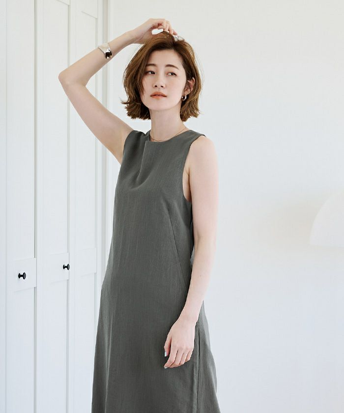 アメリカ通販ファッション AMERIワンピースjs35（Ameri（アメリ）の「NEEDLE CHECK DRESS ワンピース