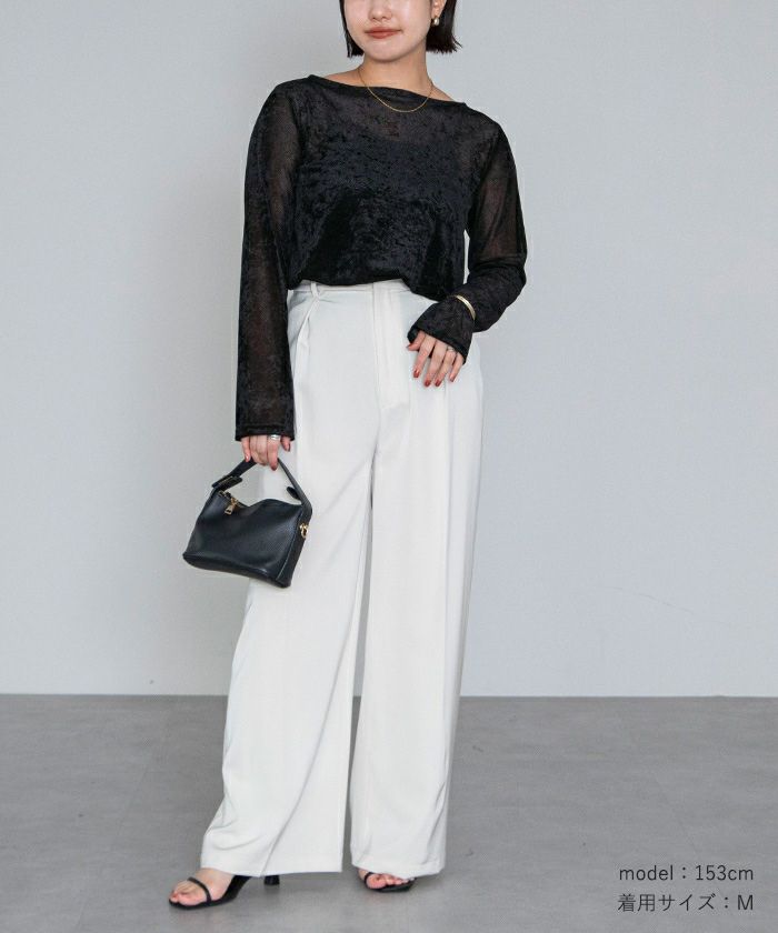 meer.ベロアトップス meer.ベロアトップス