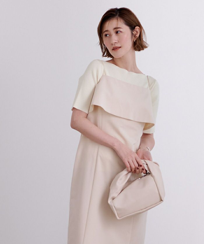 ボートネックハーフスリーブリブニット【メール便可／60】 | ur's