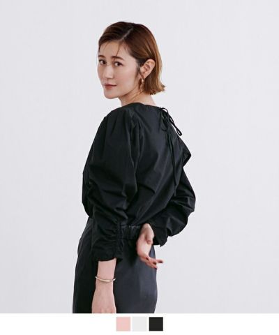 mideal sheer docking blouse シアードッキングブラウス