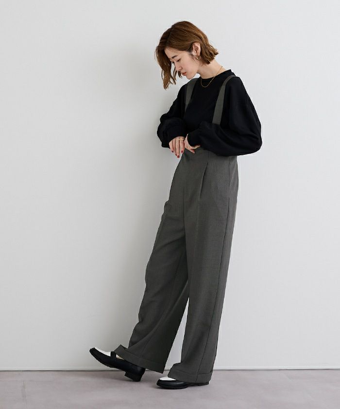 センタープレスダブルサロペットパンツ | ur's（ユアーズ）