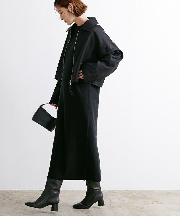 ディープアームホールノースリーブニットワンピース | ur's（ユアーズ）