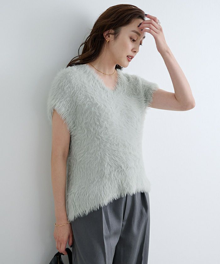 シャギーニットベスト | ur's（ユアーズ）