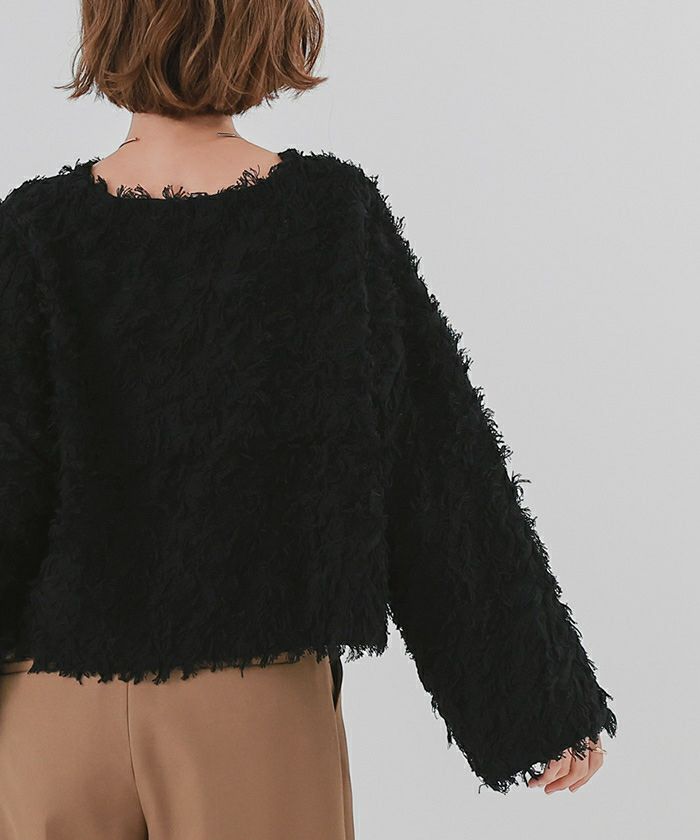 フリンジクロップドニット | ur's（ユアーズ）