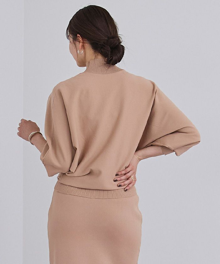 スポンディッシュハイネックドルマンスリーブニット | ur's（ユアーズ）