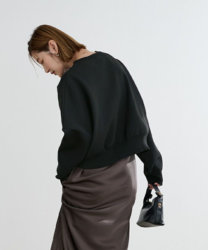 ECKHAUS LATTA クロップドニット XS/S グリーン クロップドニットトップス[ze369] | レディースファッション通販