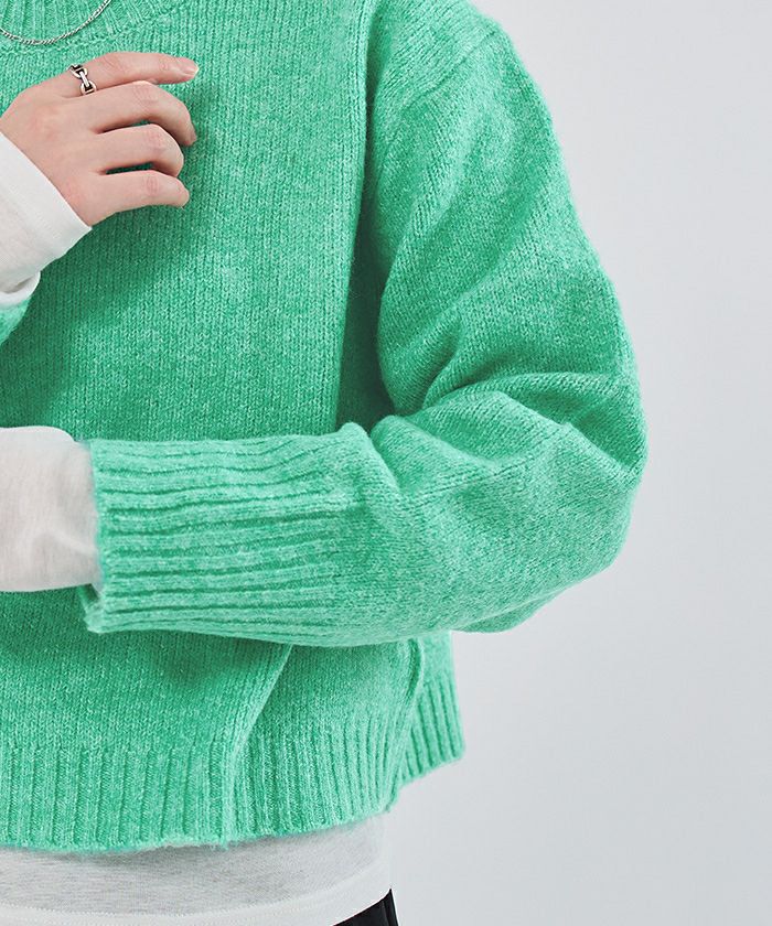 クルーネッククロップドオーバーサイズニット | ur's（ユアーズ）