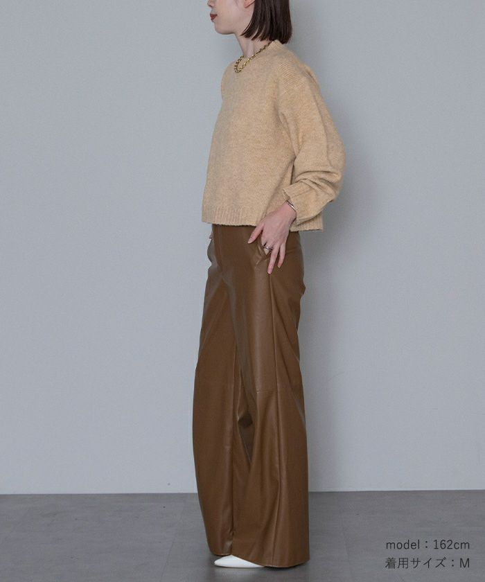 クルーネッククロップドオーバーサイズニット | ur's（ユアーズ）