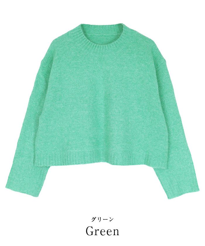 クルーネッククロップドオーバーサイズニット | ur's（ユアーズ）