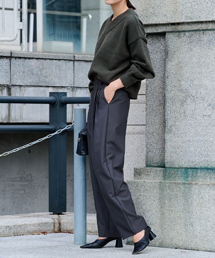 Vネックラグランニットプルオーバー | ur's（ユアーズ）