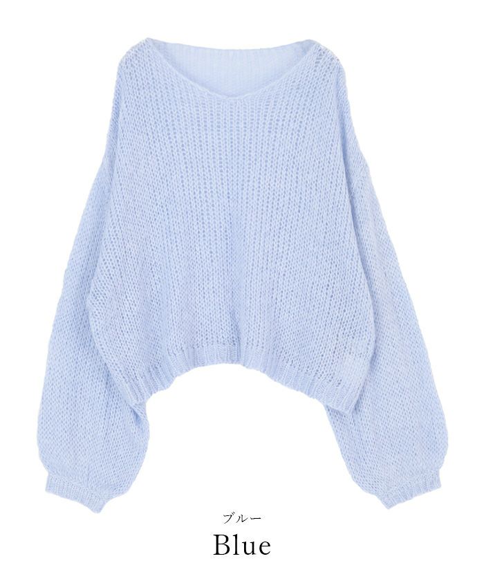 透かし編みクロップドニット | ur's（ユアーズ）