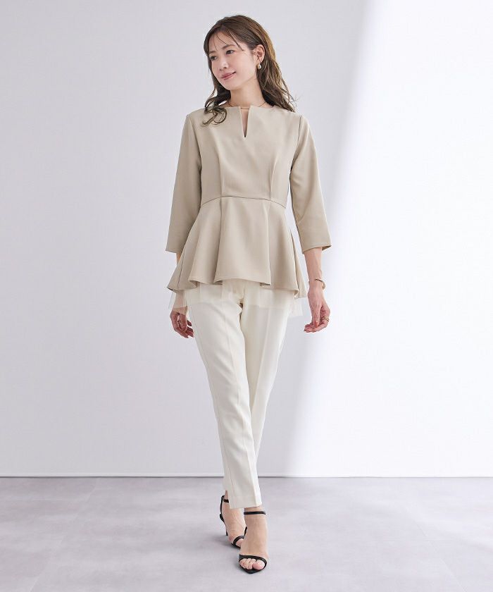 キーネックチュールティアードトップス | ur's（ユアーズ）