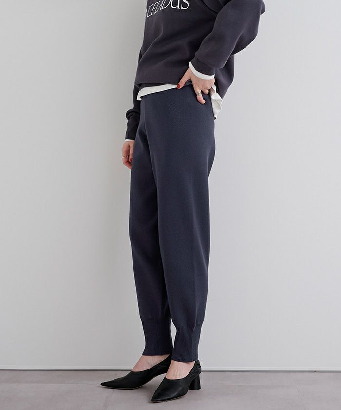 soor ploom ニットパンツ yuni - POTTER2 コットンスムースニットパンツ | clever elephant