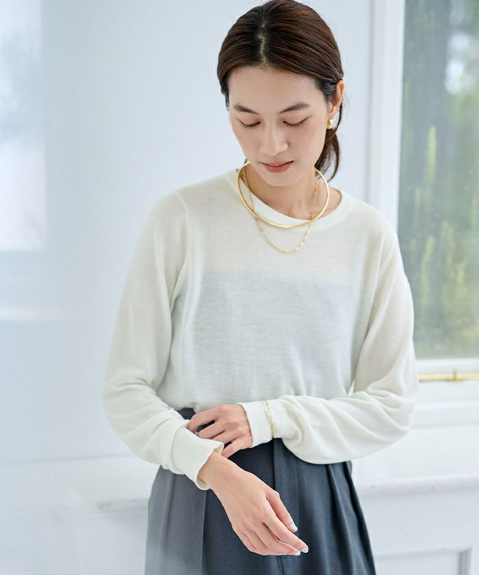 ESTNATION / アゼクルーネックニット｜ESTNATION ONLINE STORE