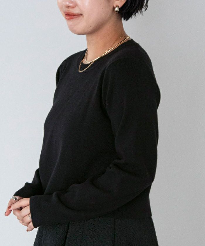 ラウンドネッククロップドニット | ur's（ユアーズ）