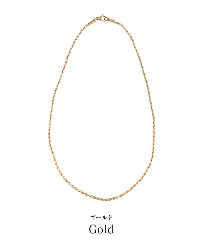 zeroone37　FRED ロープチェーンネックレス 専用ケース付き 並行輸入品】KISPER 24K ホワイトゴールド ロープチェーン