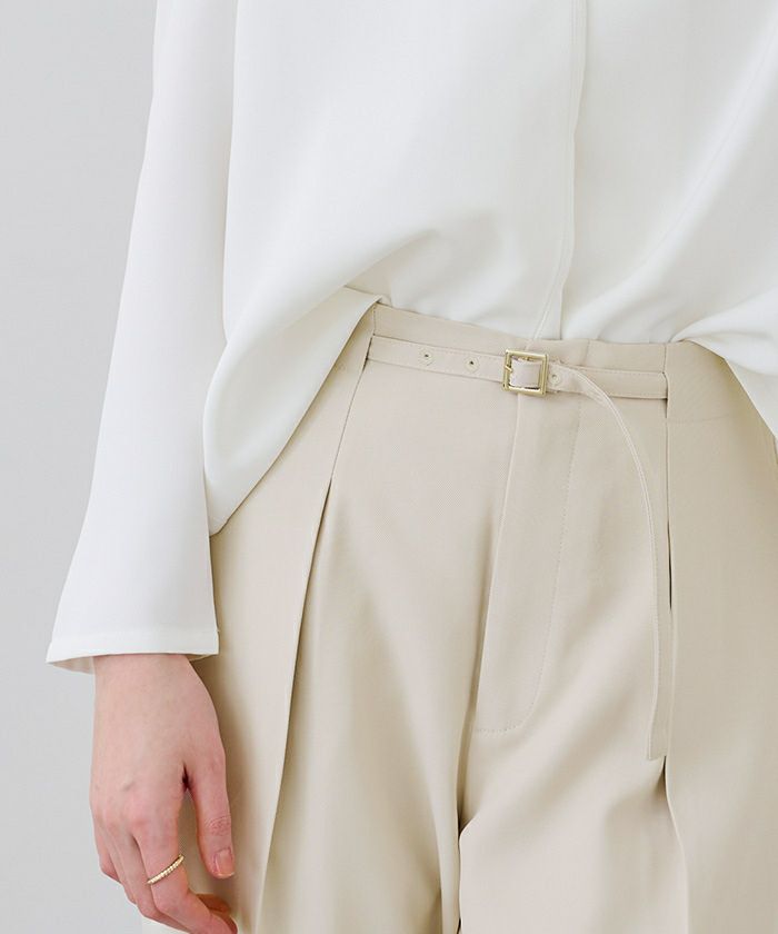 ベルトデザイン1タックワイドパンツ | ur's（ユアーズ）