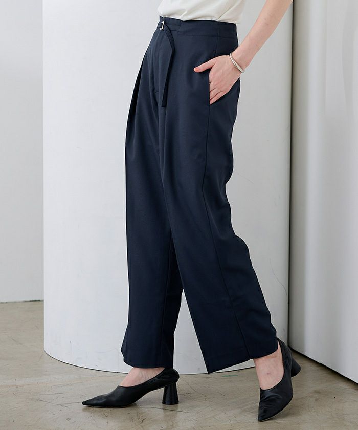 ベルトデザイン1タックワイドパンツ | ur's（ユアーズ）