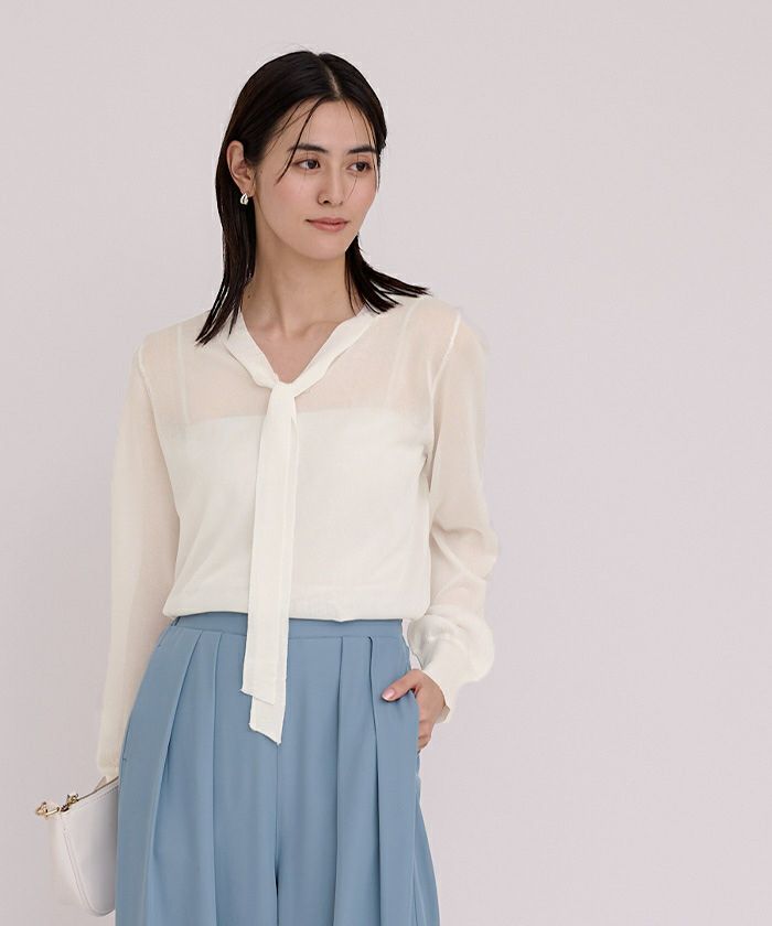 Drawer ボウタイシアーニット シアーボウタイニット | JILL by JILL STUART（ジル バイ ジル