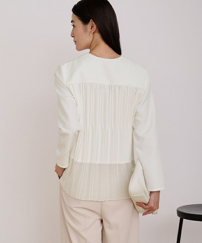JUNYA WATANABE ロングプリーツブラウス 裾シアーバックプリーツブラウス | ur's（ユアーズ）