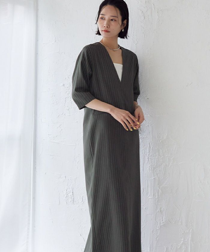 シックトロVネックワンピース ジャーナルスタンダード JOURNAL