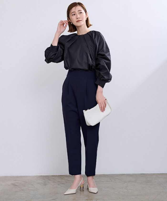 M-PREMIER タックスリーブカットソー NAVY/38 M-PREMIER タックスリーブカットソー NAVY/38